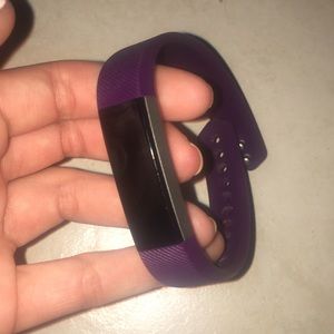Fitbit with purple band